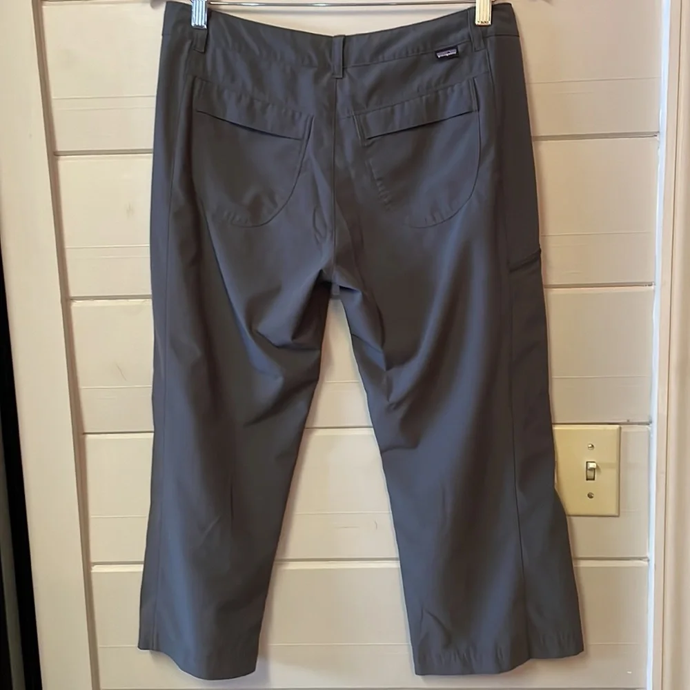 Patagonia Gray Cropped Athletic Hiking Pants Size 10.